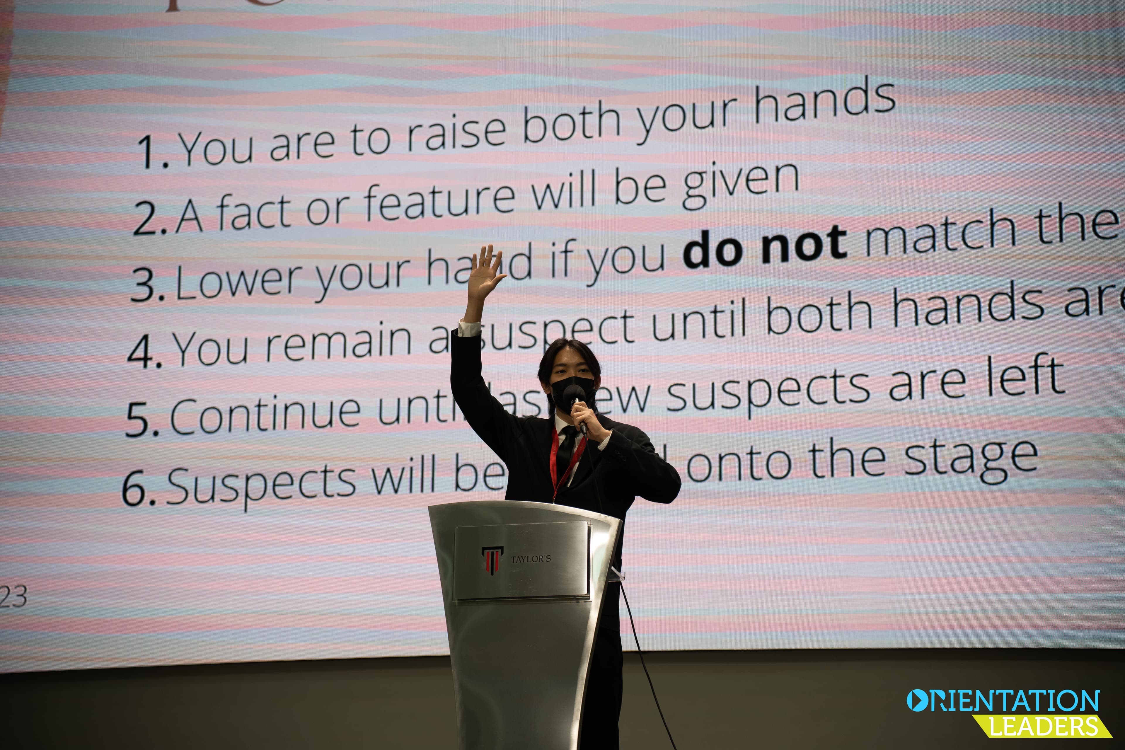 Emcee for Orientation Academic Briefing August 2023